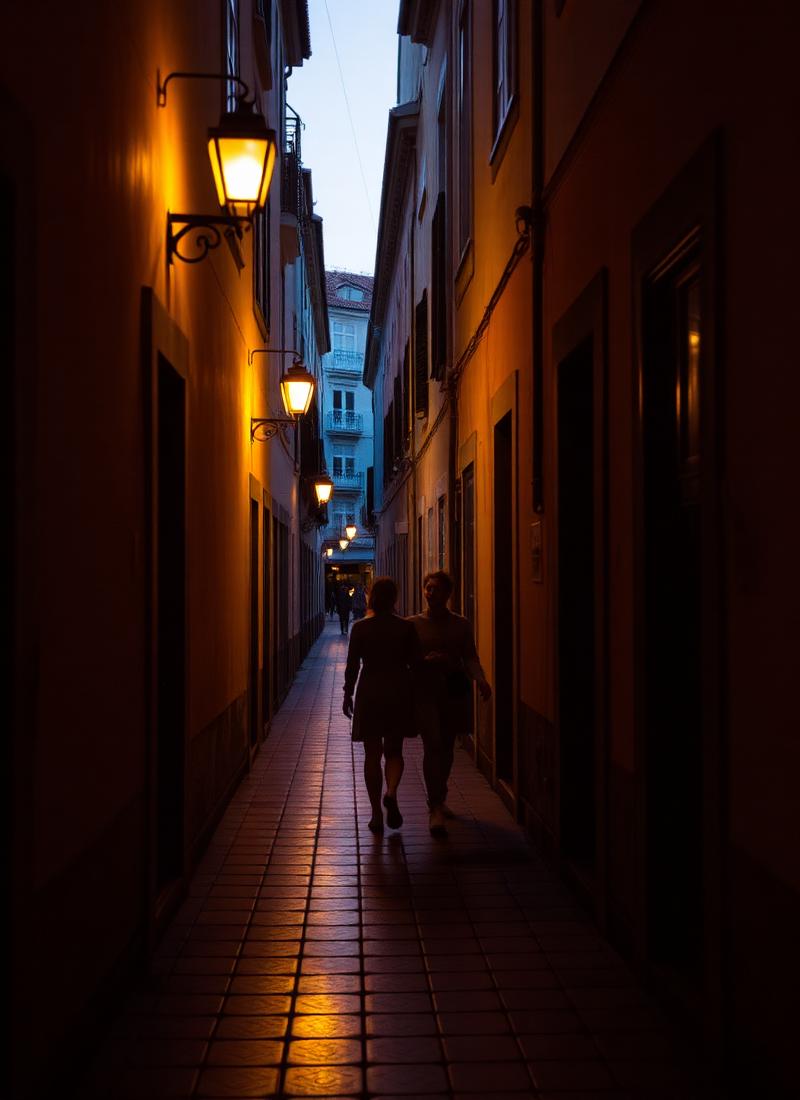 Lisbon, Portugal — Lantern Light Through Alfama